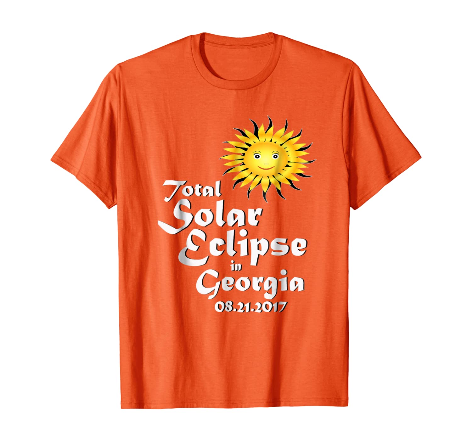 

Total Solar Eclipse in Georgia August 21, 2017 T Shirt, White;black