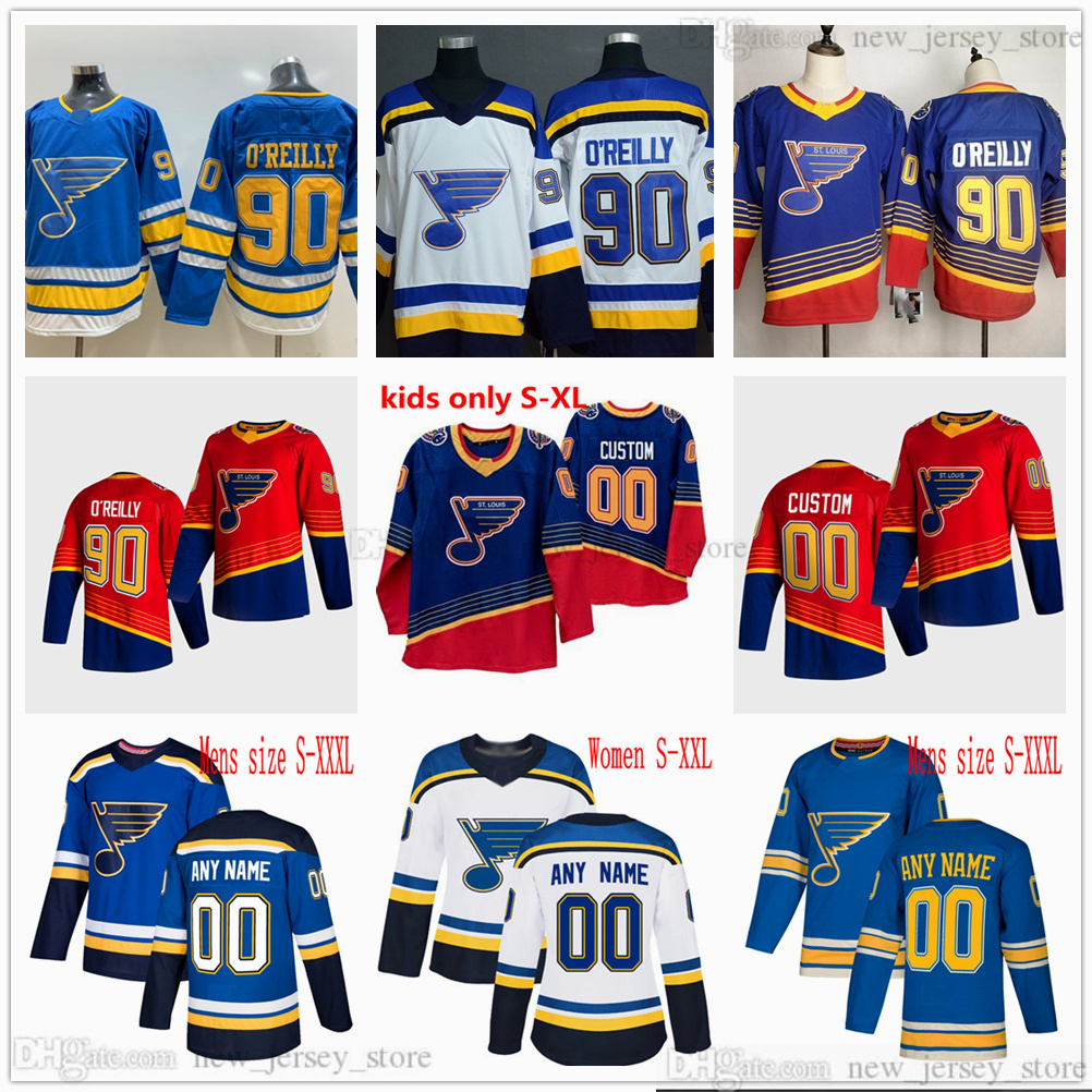 

Custom 2021 Men Women Kids St. Louis Blues Hockey Jerseys 29 Vince Dunn Brett Hull Mike Hoffman Torey Krug Carl Gunnarsson Ivan Barbashev, Mens size s-xxxl