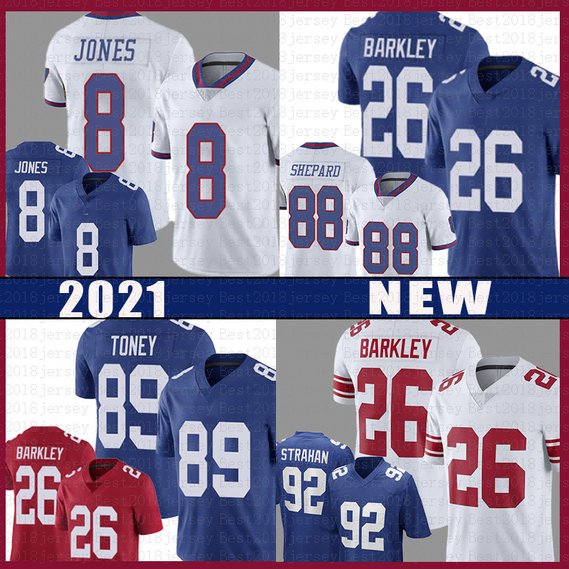 

Kenny Golladay Saquon Barkley Daniel Jones Football Jersey Lawrence Taylor Michael Strahan Kadarius Toney James Bradberry Sterling Shepard Azeez Landon Collins, Mens jersey(juren)