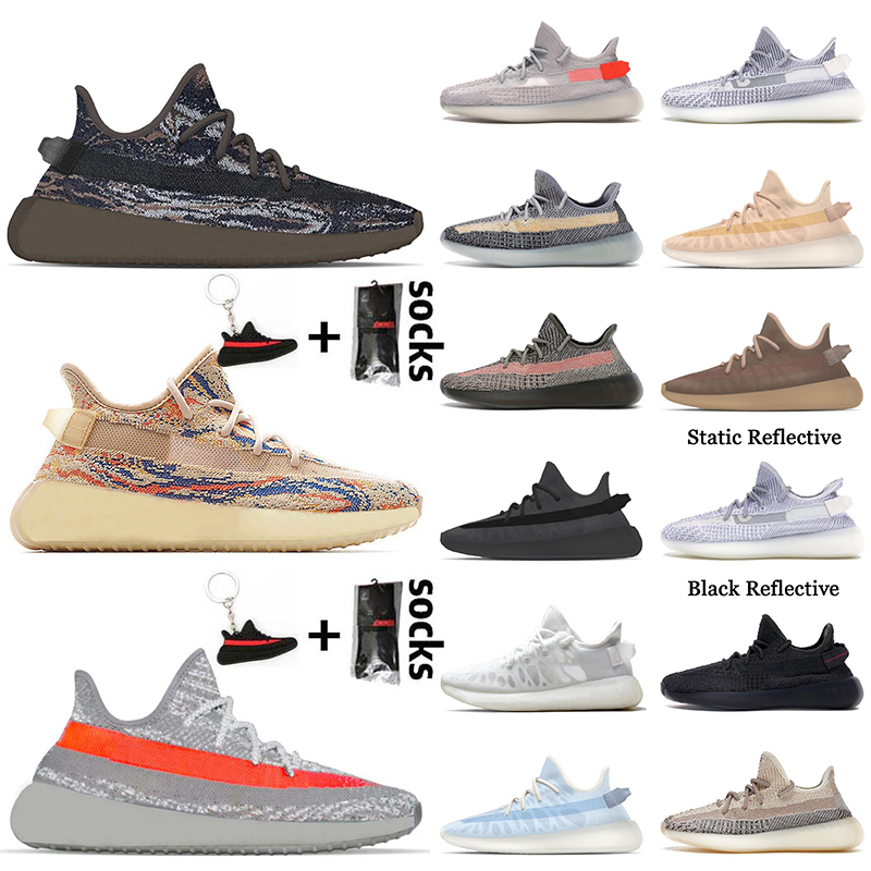 

2021 Fashion Adds Kanye V2 Mens Running Shoes Beluga Reflective MX Rock Oat Sports Sneakers Mono Ice Mist Clay White Black Ash Stone Tail Light Athletic Trainers, No.32 bred 36-48