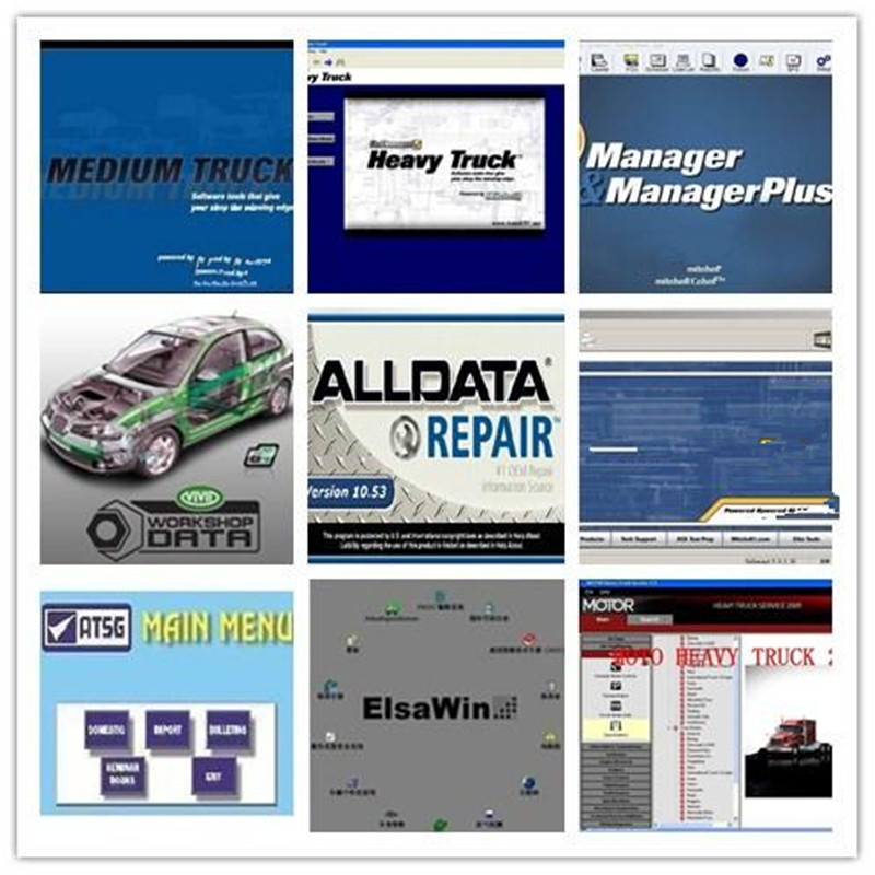 

auto diagnostic tool repair software all data newest alldata 10.53 vivid workshop atsg 49in1 hdd 1tb collision car and trucks