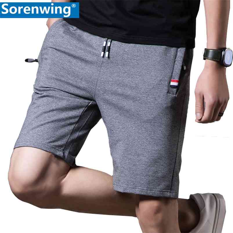

cotton mens shorts est Summer Casual Shorts Men Cotton Fashion Men Short Bermuda Beach Short Plus Size -5xl joggers Male 210720, Light grey