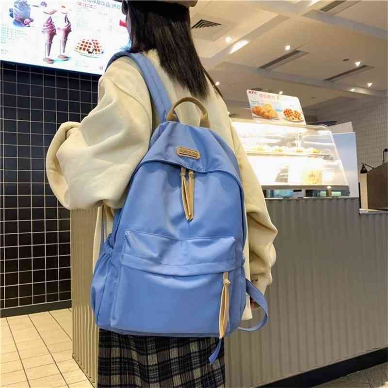 

Korean version of for female middle school students, lovely college students in grades 3 to 6, high-capacity backpack trend, White