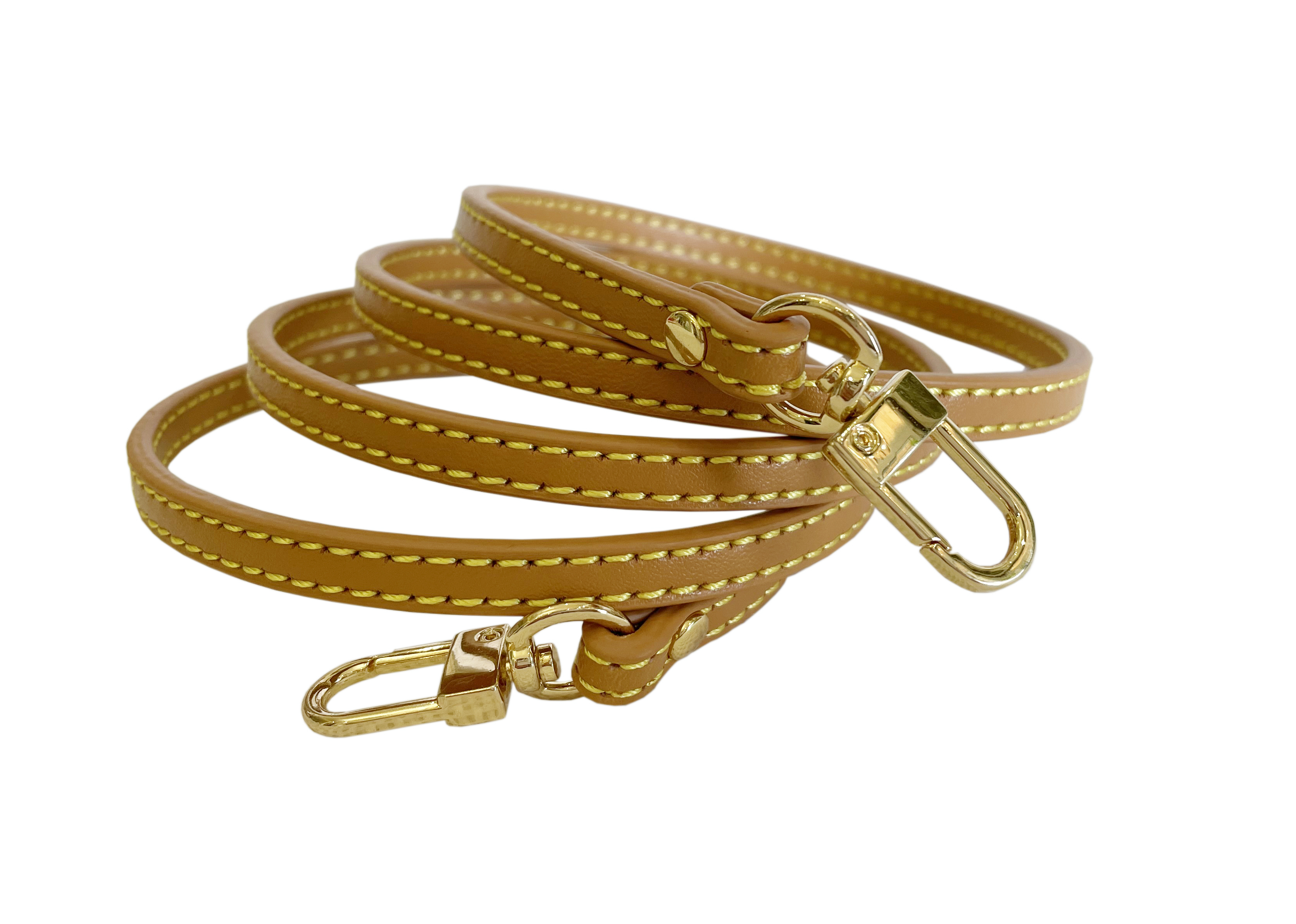 

43.3"/47.2"/51.2" DIY Women Genuine Leather Bag Strap thin 7mm Accessories For Luxury small purse Crossbody strap replacement