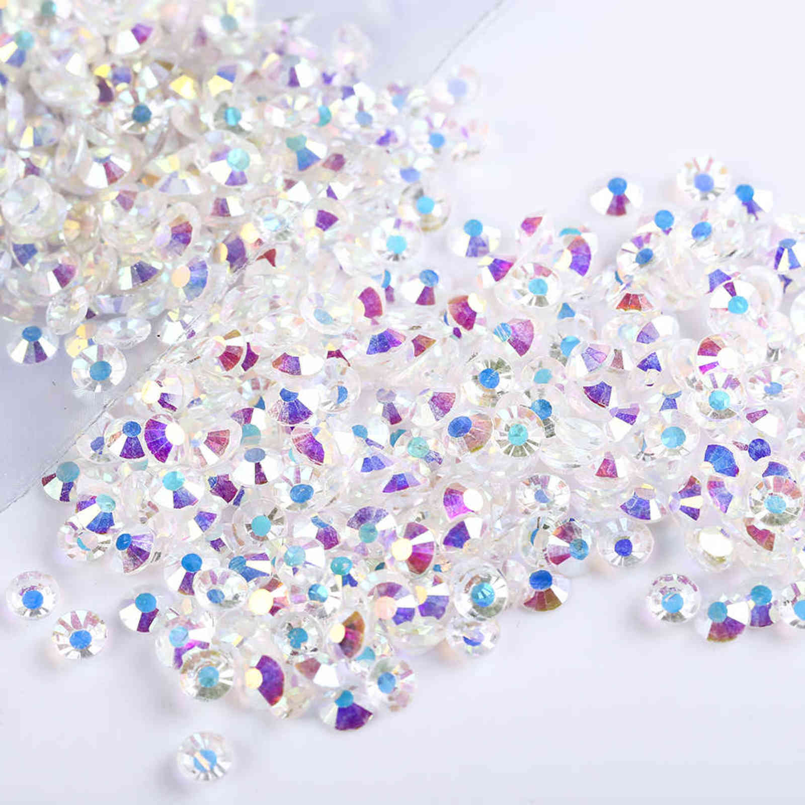 

Ss3-ss8 Crystal 2019 Rhinestones Back Flat Round Nail Art Decorations And Stones Non Rhinestones Crystals For Glass
