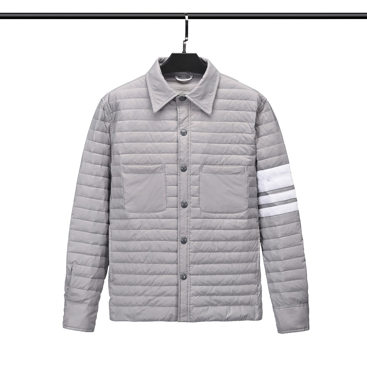 Men's shirt down jacket new long-sleeved casual square collar men and women lightweight down jacket
