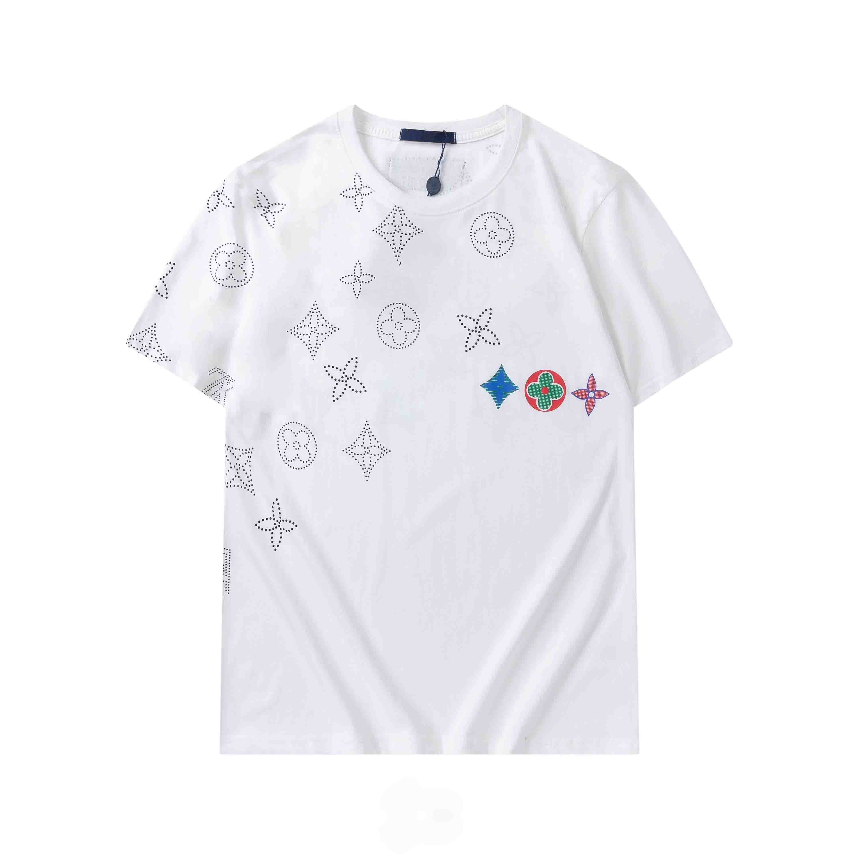 

designer tshirt luxury men's summer round neck shorts sleeves outdoor breathable cotton Stripe printing printed coats lovers' clothing M-3XL