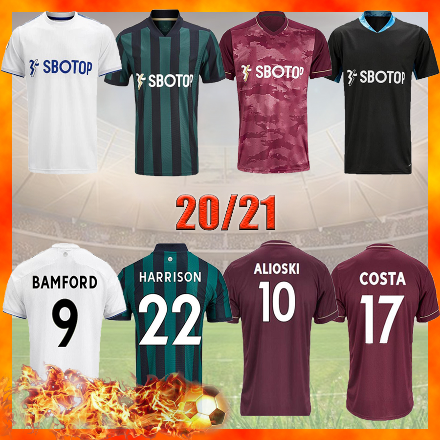 

Leeds 2021 soccer jersey United 20 21 T ROBERTS HARRISON HERNANDEZ COSTA BAMFORD ALIOSKI CLARKE football shirt uniforms Men Kids kit, Goalkeeper