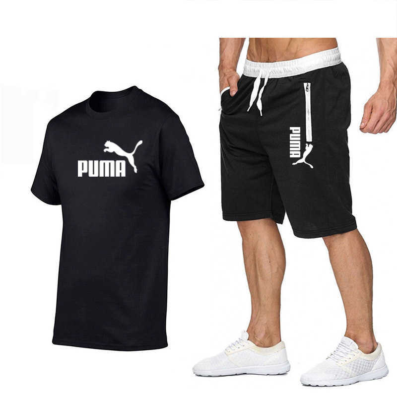 Nouveau T-shirt à manches courtes pour hommes d'été + Shorts Sportswear décontractés Sportswear à deux pièces Fourniture d'usine en ligne à vendr