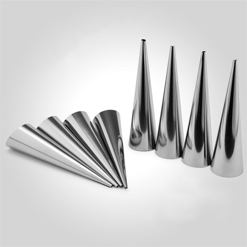Large solenoid Cone Claw crisp mold Withstand high temperatures Croissant Spiral bread Mold Danish tube stainless steel-image-690293789
