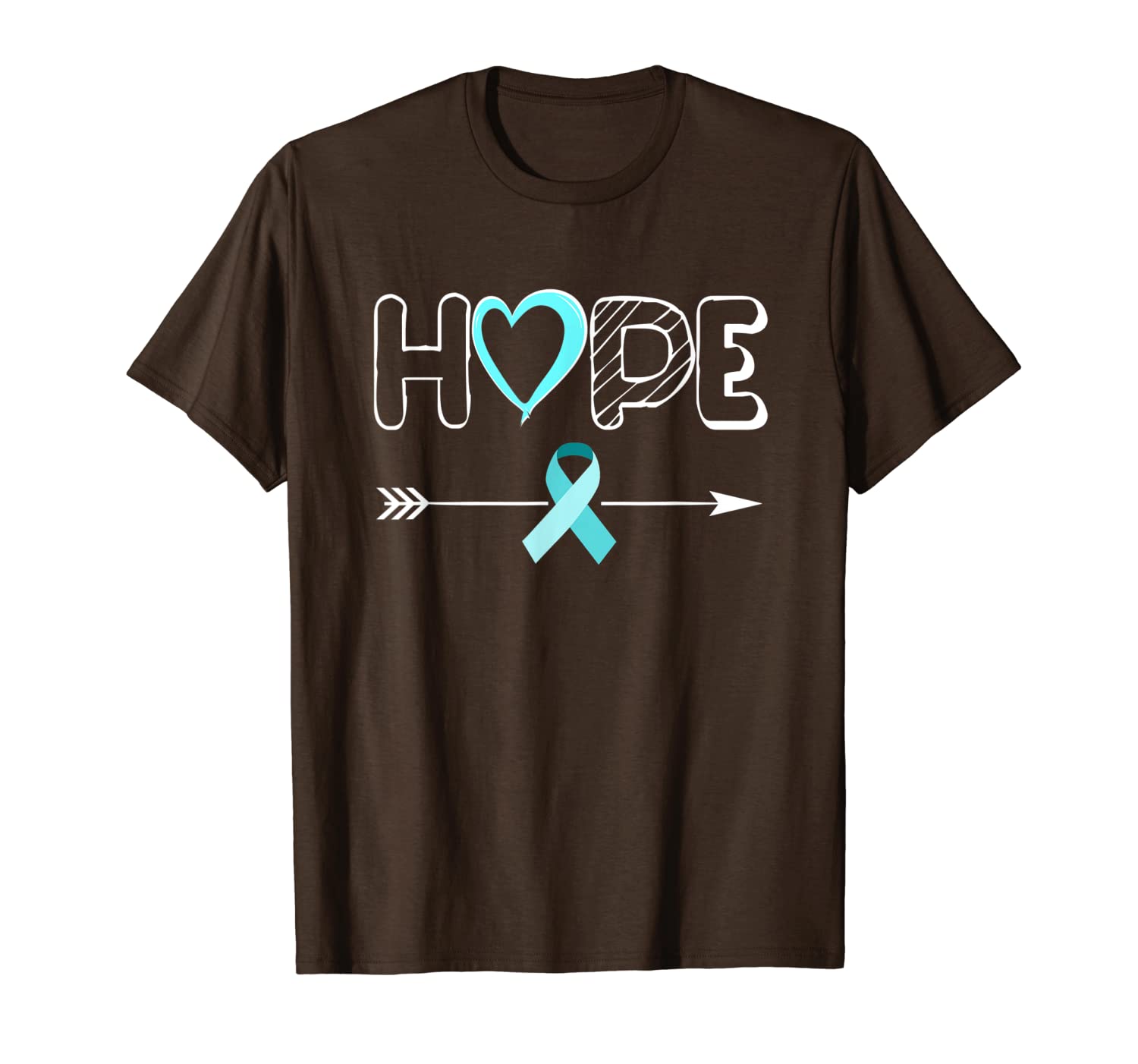 

hope prostate cancer ribbon prostate cancer awareness t-shirt, White;black