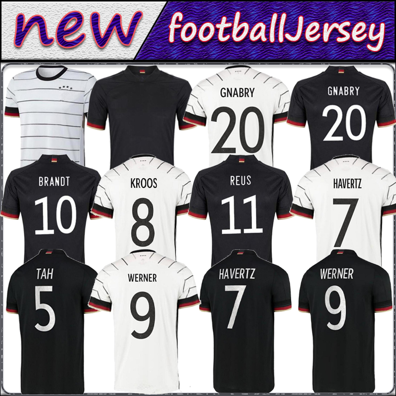 

soccer jersey 2021 Fans Player version HUMMELS KROOS GNABRY WERNER DRAXLER REUS MULLER GOTZE European Cup football shirt uniforms men + kids kit, Black;yellow
