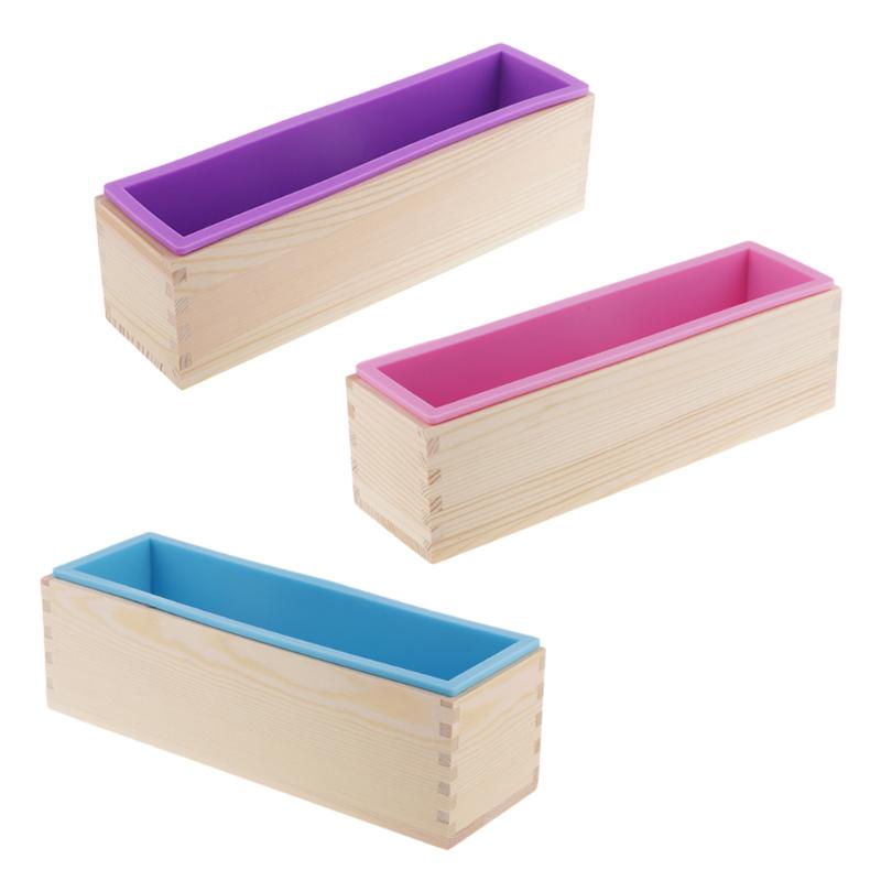 

Craft Tools 3pcs Rectangular Cavity Silicone Soap Mold Loaf - 3 Colors (Pink, Blue, Purple)