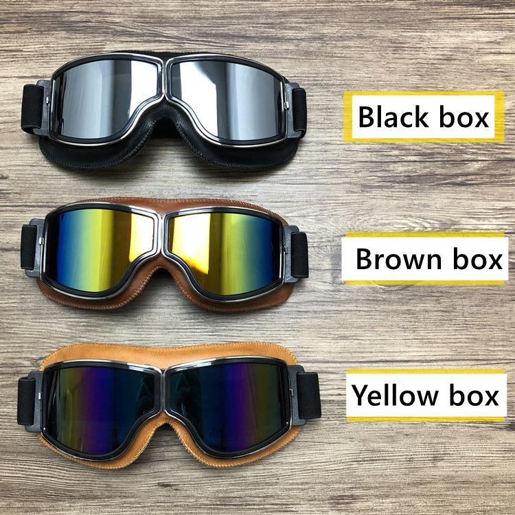 

Outdoor Eyewear Motorcycle Helmet Riding Off-road Goggles Pilot Retro