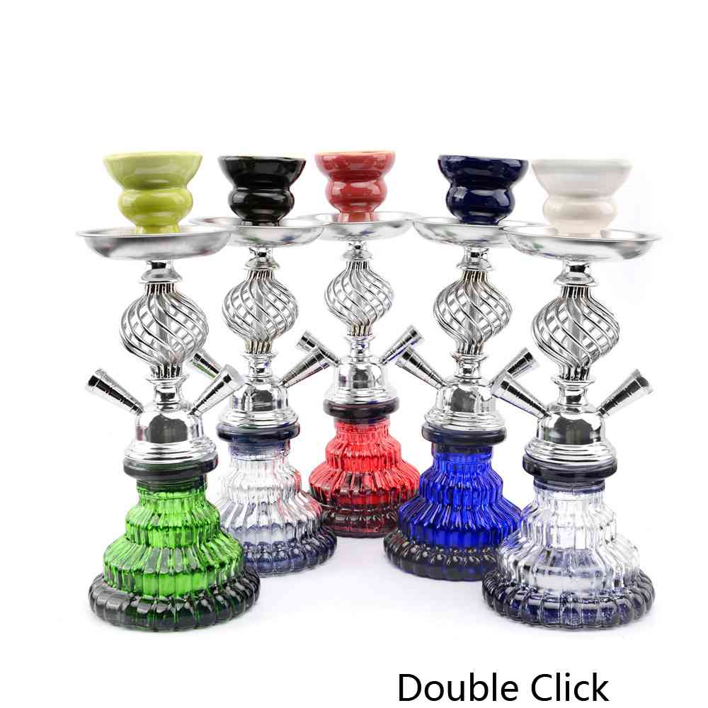 

Zhiala hookah new fine hemp double pipe cigarette set complete set of hookah accessories