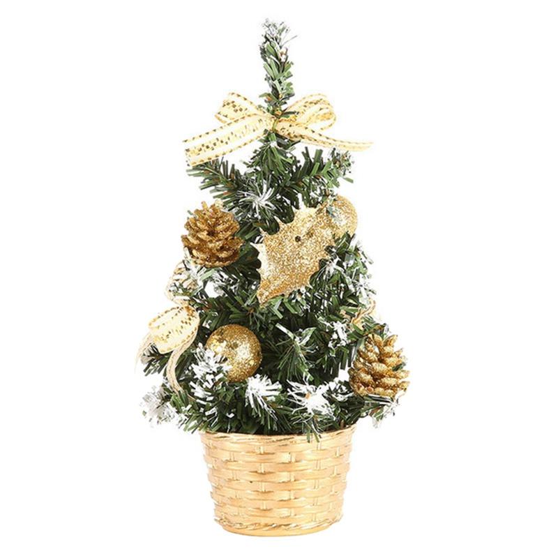 

Christmas Decorations 10PCS House Decor Small Tree Fibre Optic Ornaments For Office Indoor Reusable Xmas