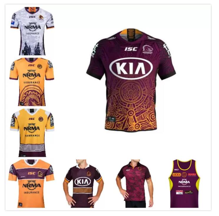 

2021 Brisbane Broncos Rugby Jersey Anzac 20 21 Men Indigenous Jerseys Australia NRL League Size S-3XL, Black