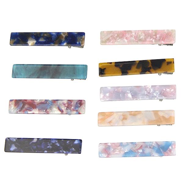 

Hair Clips & Barrettes 9Pcs Acetate-Hair-Clips Accessories Leopard Print Marble Pattern For Women Girls, Golden;silver