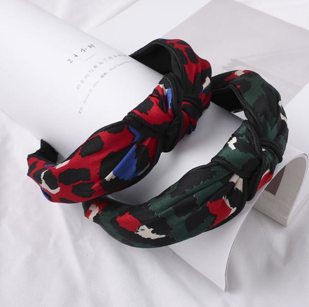 

Hair Clips & Barrettes Bohemian Velvet Leopard Knot Hairband Ladies Fashion Dot Hoop Accessories Elastic Cross Headbands, Golden;silver