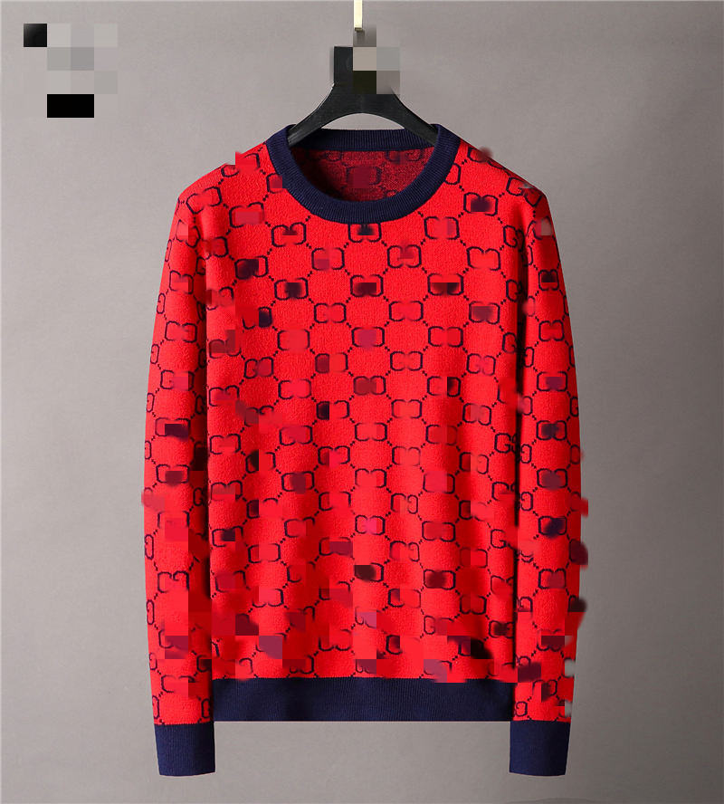 

2021SS Men's Casual Sweater Women's Long Sleeve Printed Sweater Casual Round Neck Knitted Sweatshirt Spring and Autumn High Quality Pullover