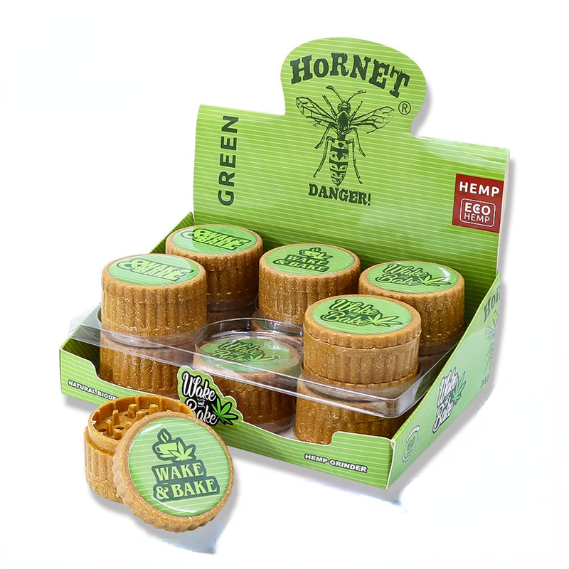 

Hornet Degradable plastic smoke grinder Three layer smoking herb grinder 2.48 inches