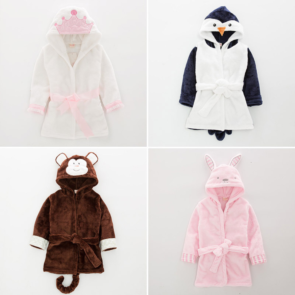 

Taobao bath towel Cute Panda children's pajamas flannel warm robe bathrobe