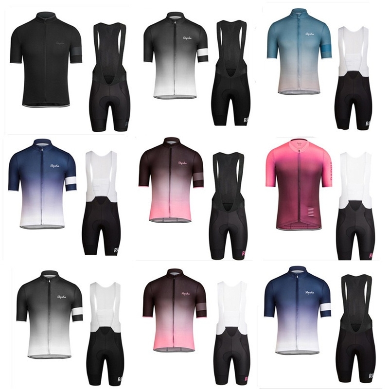 

high quality sport suit cycling Shirts clothes Various summer men's and women's short sleeved road strap set outdoors Quick Dry Je, Black