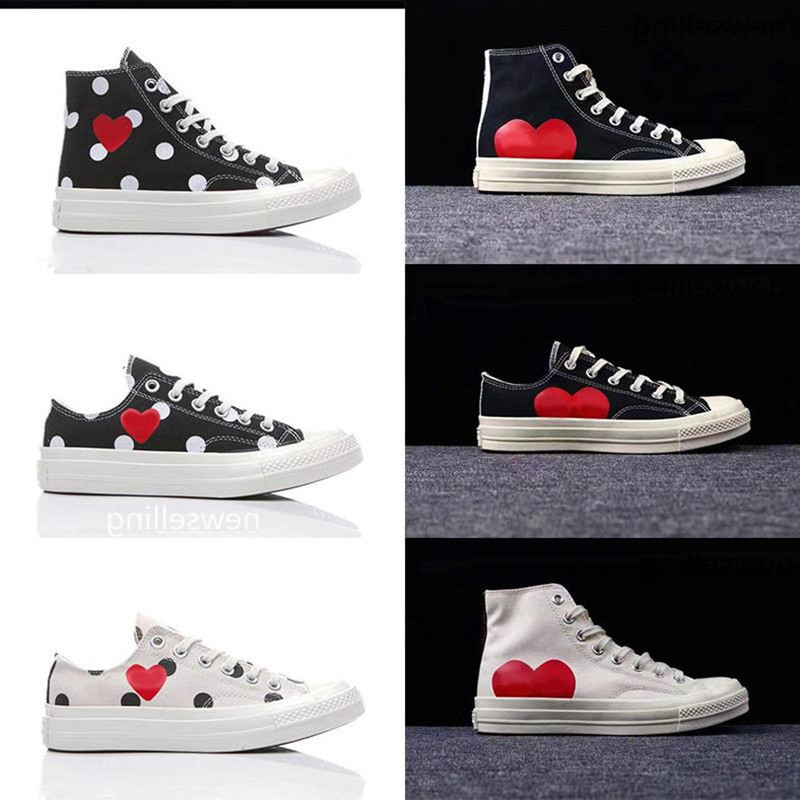 

Shoes 1970s Canvas Skate 70s Hi Canvas Jointly Name Play Big Eyes Chuck 70 Multi Heart skateboard Casual Sneakers 36-45, Bubble wrap packaging