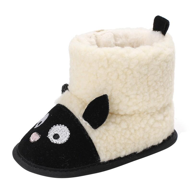

First Walkers Baby Girls Boys Shoes Walker Winter Warm Boots Booties Soft Sole Infant Toddler Prewalkers Cartoon