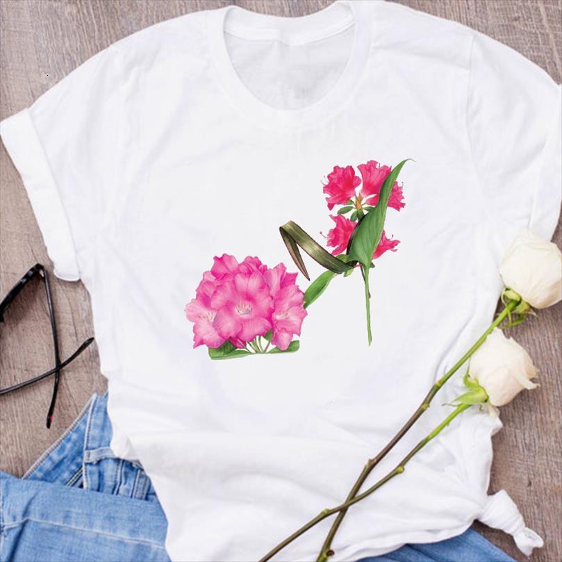 

men graphic short sleeve t shirts aesthetic mens ladies floral flower printed lady clothing female tees print shirt, White;black