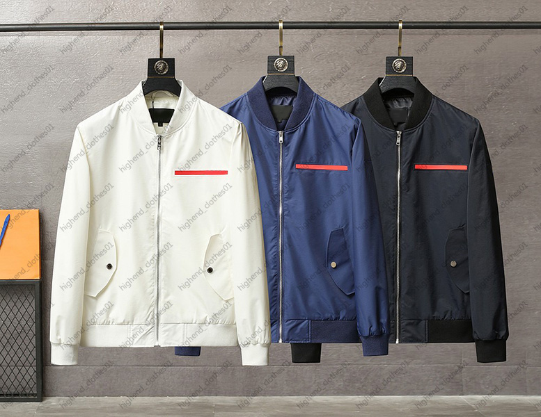 

P men jackets 2021 Spring Thin High-end Baseball Collar Business mens Jacket High Quality Brand coat, Customize