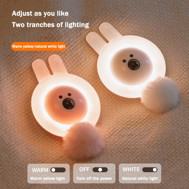 

Night Lights Bear Induction Light Creative Magnetic Cabinet Smart LED Children's Wireless Human Body
