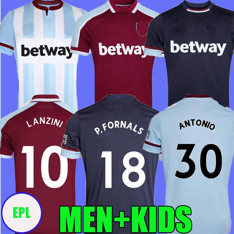 

21 22 West Soccer Jersey Ham 2021 2022 United Home 3rd YARMOLENKO LANZINI NOBLE BOWEN ANTONIO Football Shirt FORNALS RICE Mens Kids Kit set P.Fornals SOUCEK BENRAHMA