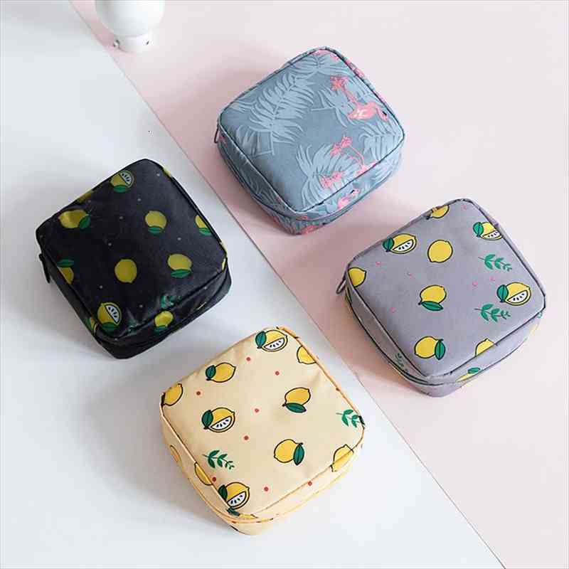 

sanitary napkin storage travel organizer cosmetic bag waterproof women toiletries beauty lipstick makeup make up cases