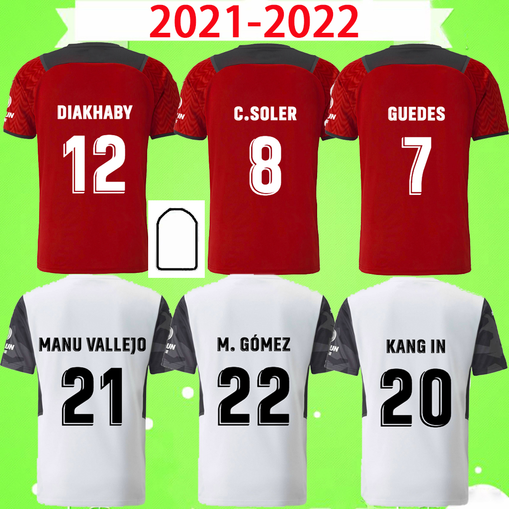 

2021 2022 Valencia CF Soccer Jerseys C.SOLER GAYA 21 22 GUEDES MANU VALLEJO football shirts PICCINI M.GOMEZ C.RIVERO CHERYSHEV WASS Adult Mens Kit Uniform