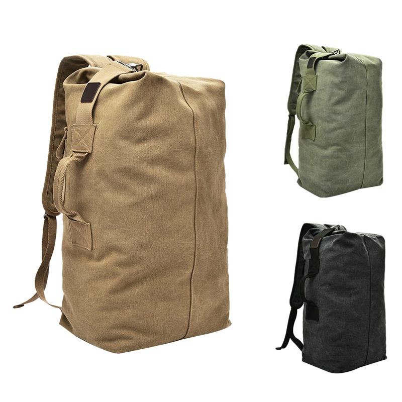 

Backpack Large Capacity Climbing Bag Men's Rucksack Hiking Travel Handbag Duffel Canvas Shoulder