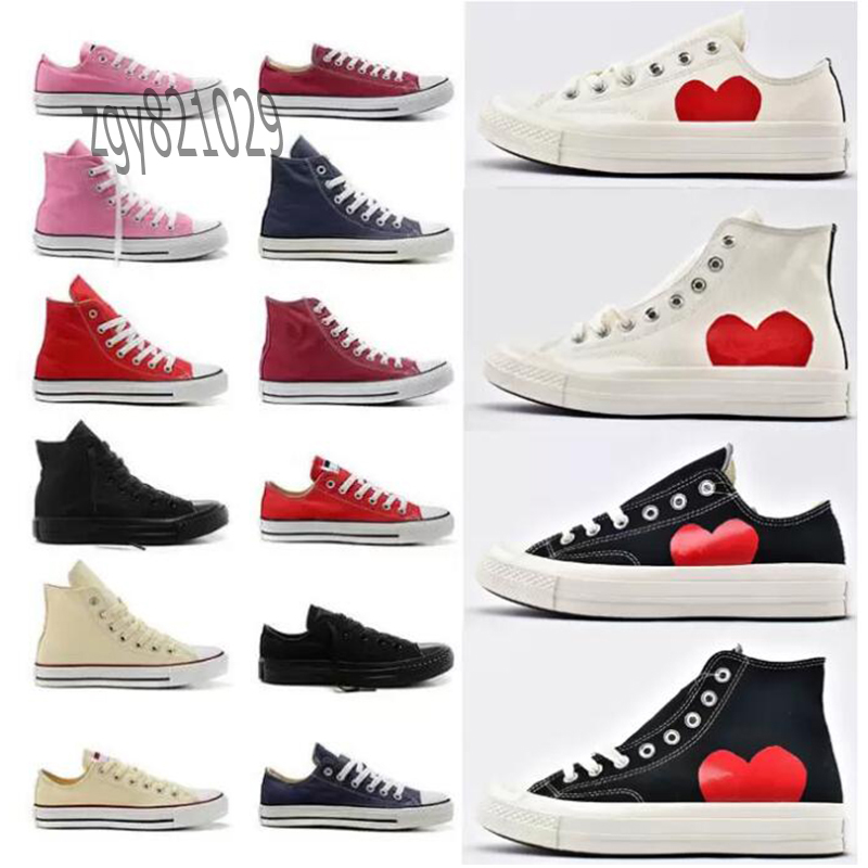 

2022 Canvas shoes men women Casual shoes platform sneakers casual trainers triple black white red pink outdoor mens womens fashion luxury designer sports 36-45 ZGY, Color 21