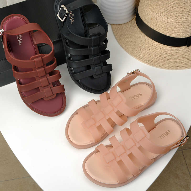 

2020 New Melissa Flox Roman sandals Women Jelly Shoes Fashion Adulto Sandals Women Sandalias Melissa Female Shoes Jelly Shoes Y0721, Pink