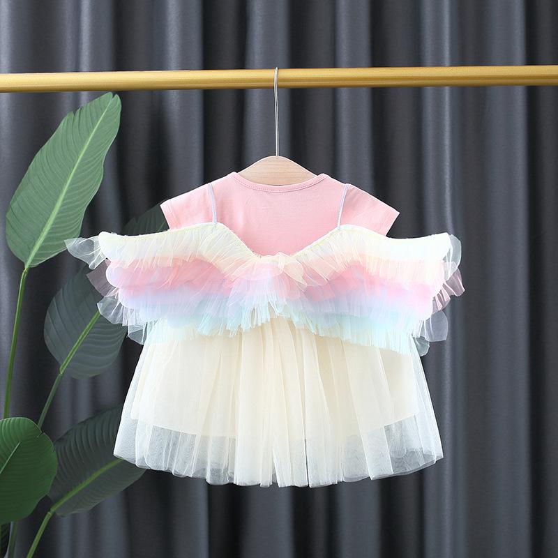 

Girl's Dresses Born Baby Girls Summer Clothes 1st Birthday Princess Party Tutu Dress Wings For Clothing Outfit, Green