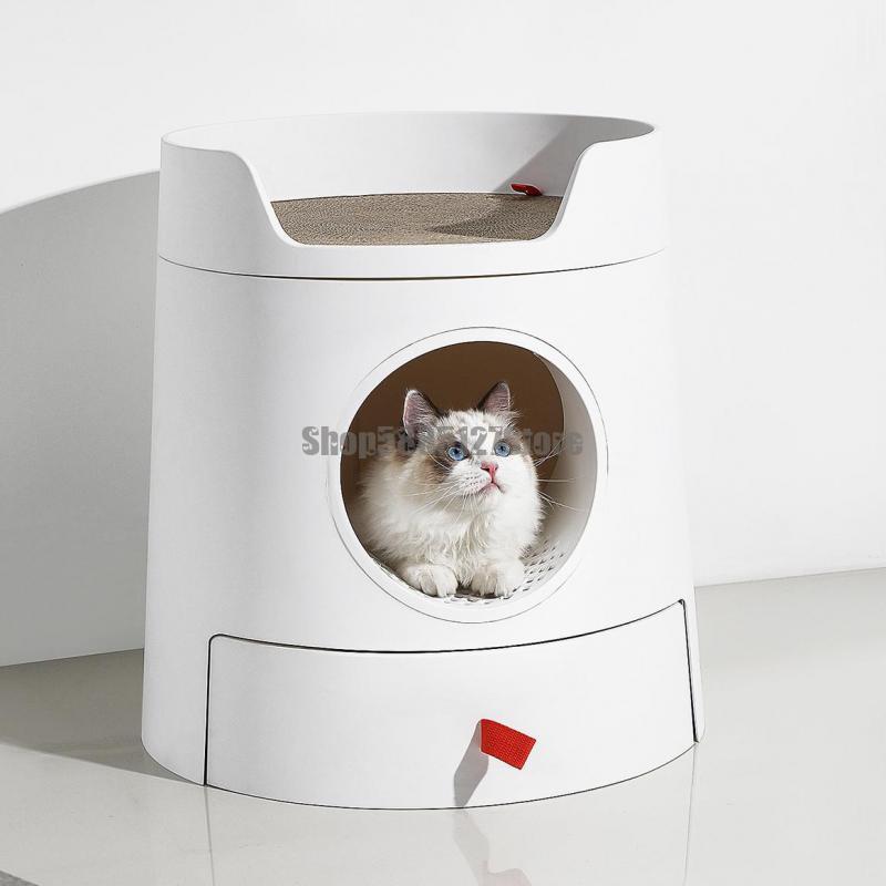

Other Cat Supplies Castle Litter Basin Fully Enclosed Large Drawer Type Combined Toilet Deodorization And Splash Proof