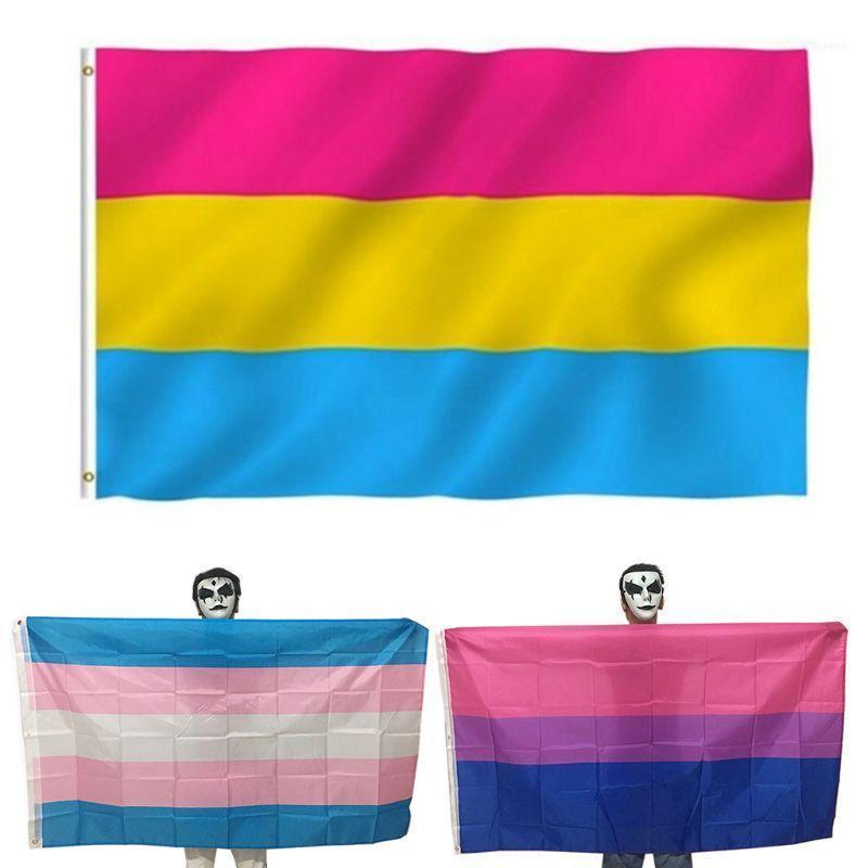 

Scarves 90x150cm Lesbian Gay Pride Parade Banner LGBT Rainbow Colorful Striped Transgender Flags Party Decoration With Brass Grommets1