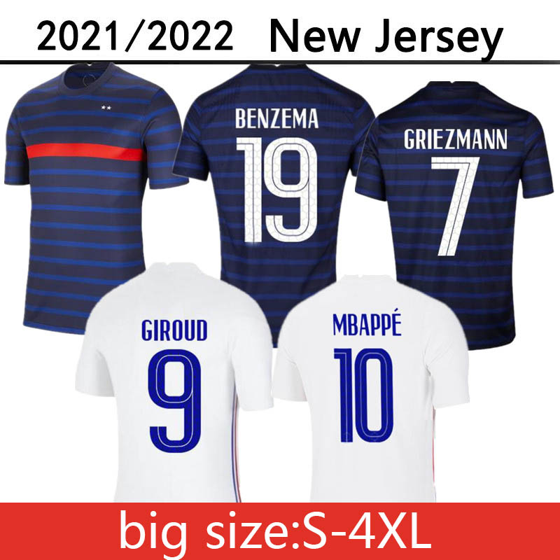 

2021 2022 soccer jersey national team GRIEZMANN MBAPPE BENZEMA KANTE 21 22 POGBA Maillot de football GIROUD MATUIDI Kimpembe Ndombele Thauvi, Black;yellow