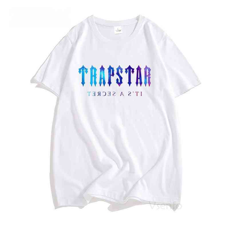 

Brent Faiyaz Trapstar London Men t Shirt Cotton Short Sleeve Black Printed T-shirt Unisex Hip Hop Streetwear Tee Plus Size, Sky blue