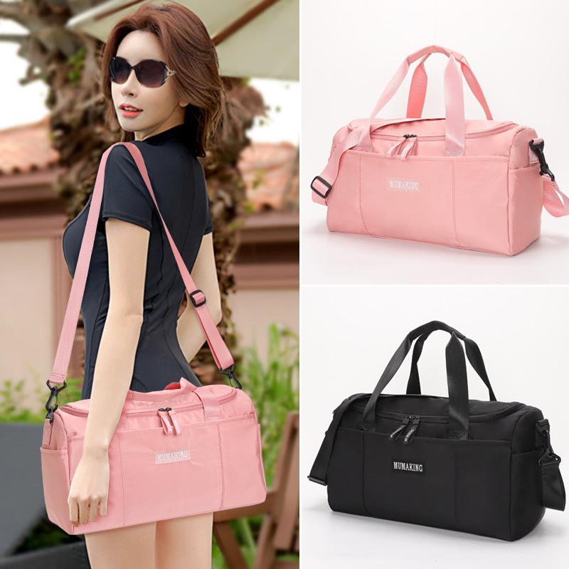 

Large Capacity Storage Travel Bag Multi-layer Independent Pocket Waterproof Handbag Suit Trolley Suitcase Fitness XA593F Duffel Bags