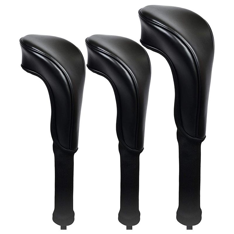 

Golf Training Aids Club Head Covers For Driver & Fairway Woods - Leather Headcovers, Fits Most And Drivers