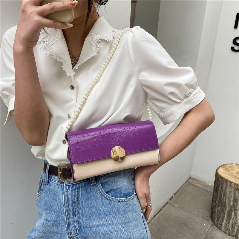 

On The Women's Bag 2021 Color Small Foreign Gas Hit Simple One-shoulder Underarm Shoulder Bags, Blue
