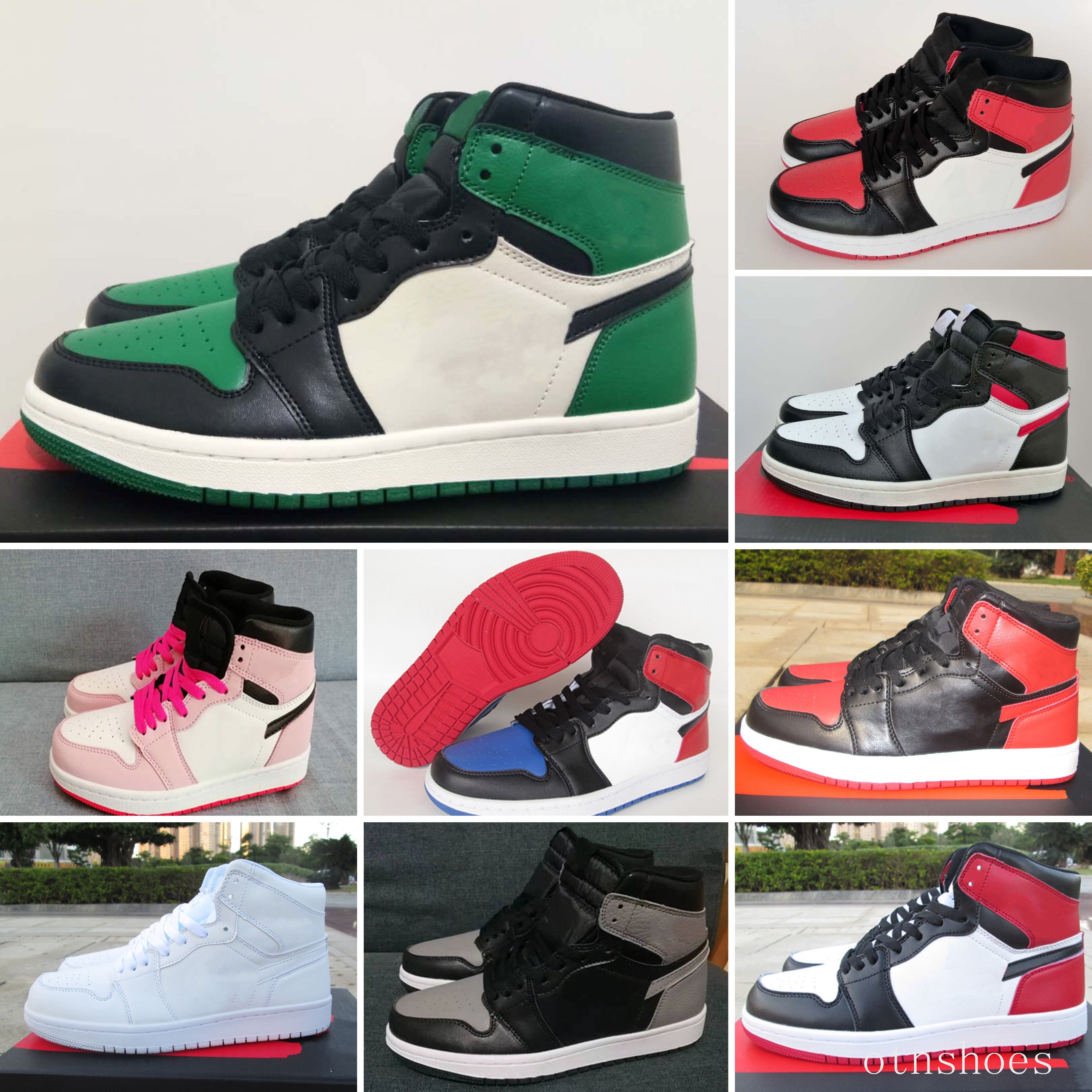 

2021 Top Quality 1 1s High Mens Women outdoor run shoes University Blue Sport classic sneakers sizze 36-47, Color 5