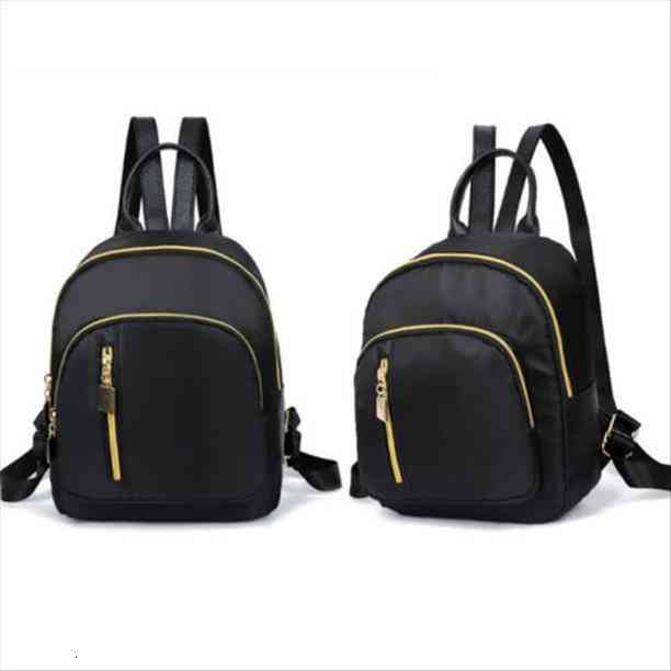 

waterproof nylon backpack women black school bags for teenage girls large capacity fashion travel small