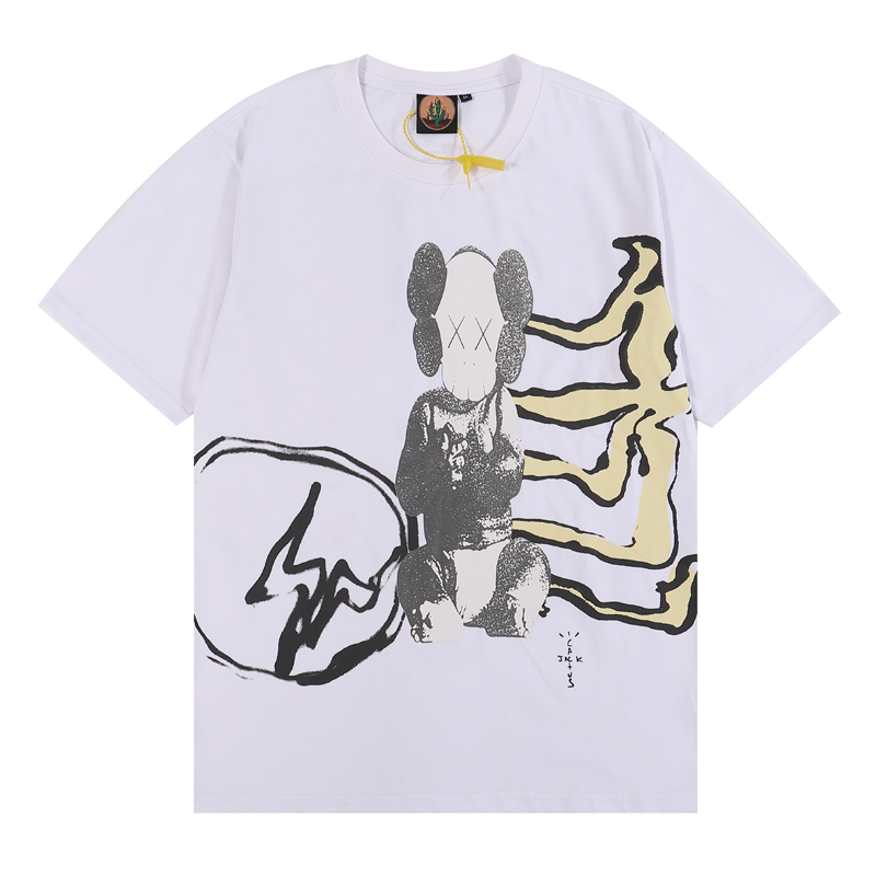 

Graffiti Short Sleeve Cotton Tees Men and Women Oversized Harajuku Loose Casual Tshirts