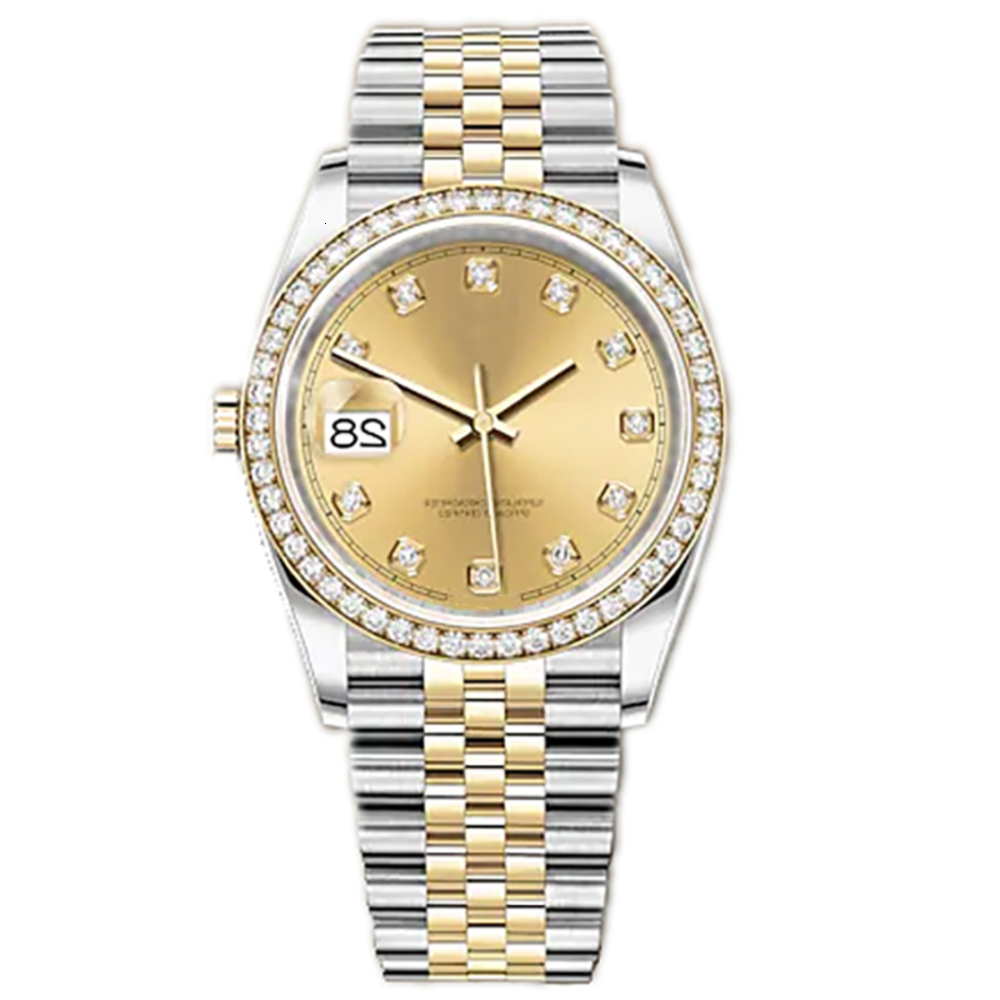 

Watchbr-41mm 36mm Automatic Mechanical 31mm 28mm Quartz Customizable Mens Watches Bezel Stainless Steel Women Diamond Lady Watch, Slivery;golden